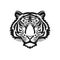 Tiger head logo of predator face symbol