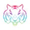 Tiger icon isolated on a white background. Tiger logo