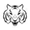 Tiger icon on a white background. Tiger logo template,