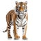 Tiger isolated in white background