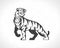 Tiger logo emblem template mascot symbol