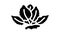 tiger lotus glyph icon animation