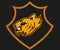 Tiger mascot logo design gaming and esport