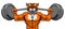 Tiger Mascot Weight Lifting Barbell Body Builder