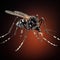 tiger mosquito close up,generated with AI.