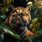 Tiger\\\'s Jungle Majesty - Photorealistic Wildlife Art