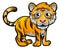 Tiger Safari Animals Cartoon Character