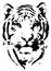 Tiger Stencil Vector