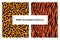 Tiger stripes and leopard spots seamless pattern, animal skin texture, abstract ornament for clothing, fashion safari