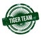 Tiger team - green grunge stamp