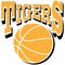 Tigers basketball design EPS vector file