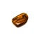 Tigers eye stone over white