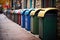 tightly covered outdoor recycling bins