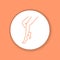 Tights lingerie color glyph icon. Pictogram for web page