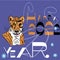 Tigress with new year design. Tigers family for your design. Save the Tigers. illustration