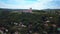 Tihany, Hungary - 4K flying above the famous Benedictine Monastery of Tihany Tihany Abbey