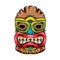 The the tiki island traditional mask with the big smile of the mask for the party