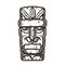 Tiki mask for summer beach surfing season