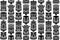 Tiki pole totem vector seamless pattern - traditional statue or mask repetitve design from Polynesia and Hawaii