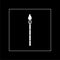 Tiki torch icon. Clipart image isolated on dark background