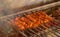 Tikka, shish & kofta kebabs on charcoal barbeque