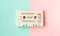 Tilburg, Netherlands - 06.11.2019: original cassette with movie  soundtrack `Grease` from 1978