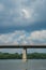 Tildy Zoltan Bridge between Tahi and Tahitorfalu, over the Danube River in Hungary.