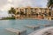 Tile Chairs in Calm Morning Pool