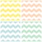 Tile chevron vector pattern with yellow and white zig zag background