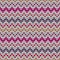 Tile colorful zig zag knitting vector pattern