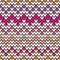 Tile colorful zig zag knitting vector pattern or winter background