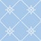 Tile pastel blue and white decorative floor tiles vector pattern or seamless background