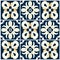 Tile pattern geometric repeat mosaic wall background classic shape texture