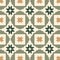 Tile pattern geometric repeat mosaic wall background classic shape texture