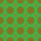 Tile pattern  seamless with orange, peach, green floral ornaments. Flower Texture for kitchen wallpaper or bathroom flooring. can