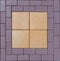 Tile paving slabs and mosaic colored of small stones texture ab