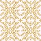 Tile portugal flower seamless pattern. Gold color floral geometric background. Traditional azulejo repeat ornament