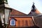 Tile roof from an older house and from an old watchtower