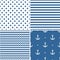 Tile sailor vector pattern set