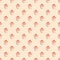 Tile vector pattern with cupcakes on pastel background