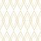 Tile vector pattern with golden plaid on white background