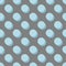 Tile vector pattern with pastel blue polka dots with shadow