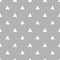 Tile vector pattern with white triangles on grey background