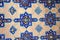 Tile working details of Blue Mosque walls , Tabriz, Iran