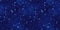 Tileable deep royal blue celestial stars and nebula in the night sky wallpaper or backdrop