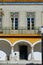 Tiled portuguese building in the downtown of Beja, Alentejo. Portugal.