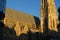 Tiled roof and South Tower of Vienna`s Stephansdom