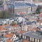 Tiled roofs in Delft in spring
