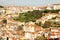 Tiled roofs.. View from Castelo de Sao Jorge. Lisbon. Portugal