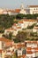 Tiled roofs.. View from Castelo de Sao Jorge. Lisbon. Portugal